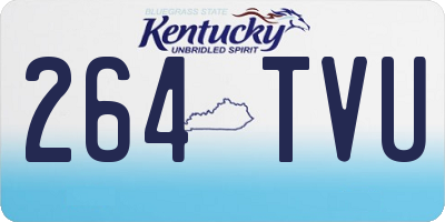 KY license plate 264TVU