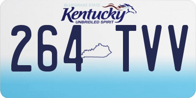 KY license plate 264TVV
