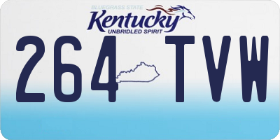 KY license plate 264TVW