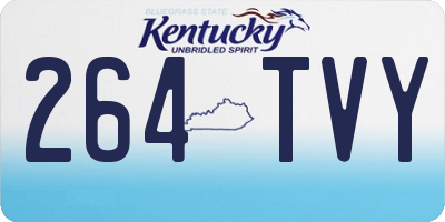 KY license plate 264TVY