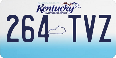 KY license plate 264TVZ