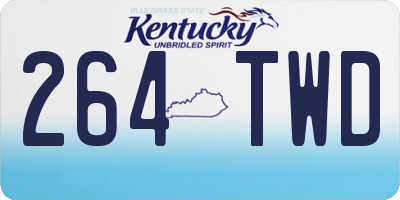 KY license plate 264TWD