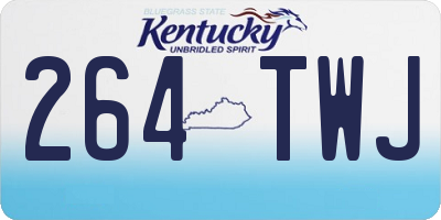 KY license plate 264TWJ