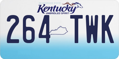 KY license plate 264TWK