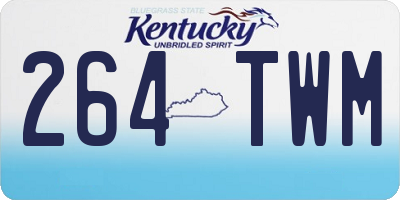 KY license plate 264TWM