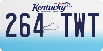 KY license plate 264TWT
