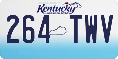 KY license plate 264TWV