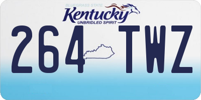 KY license plate 264TWZ