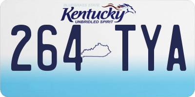 KY license plate 264TYA