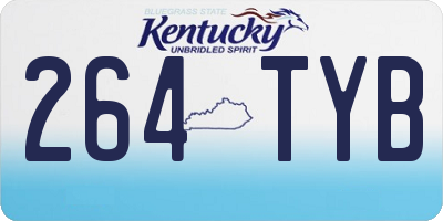 KY license plate 264TYB