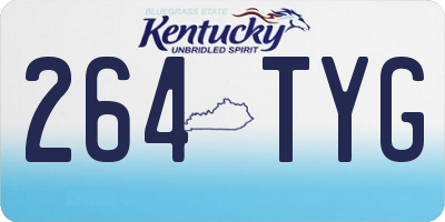 KY license plate 264TYG
