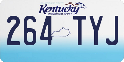 KY license plate 264TYJ