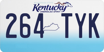 KY license plate 264TYK