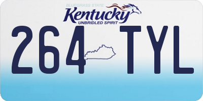 KY license plate 264TYL