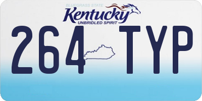 KY license plate 264TYP