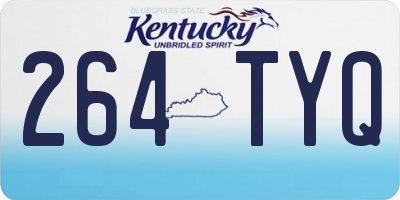 KY license plate 264TYQ