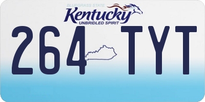 KY license plate 264TYT