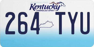 KY license plate 264TYU