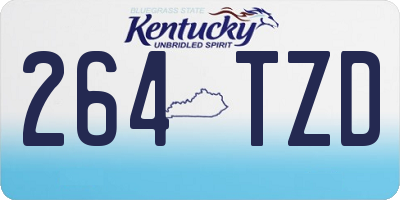 KY license plate 264TZD