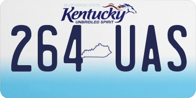 KY license plate 264UAS