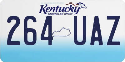 KY license plate 264UAZ