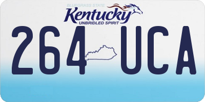 KY license plate 264UCA
