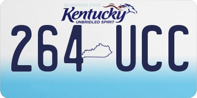 KY license plate 264UCC