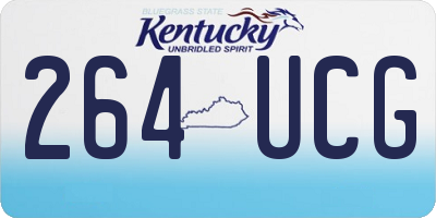 KY license plate 264UCG