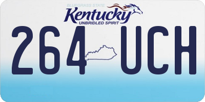 KY license plate 264UCH