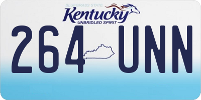 KY license plate 264UNN