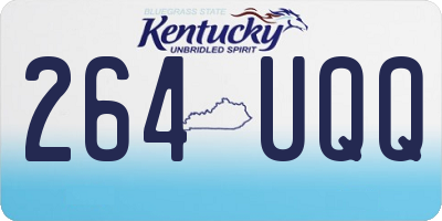 KY license plate 264UQQ