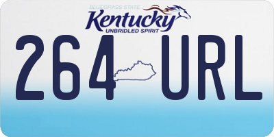 KY license plate 264URL
