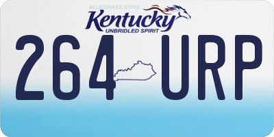 KY license plate 264URP