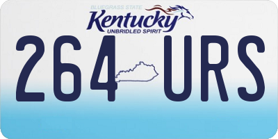 KY license plate 264URS