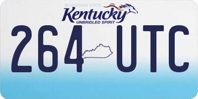 KY license plate 264UTC