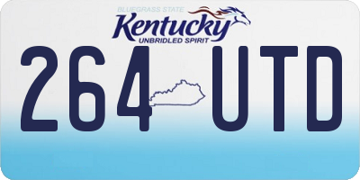 KY license plate 264UTD