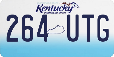 KY license plate 264UTG
