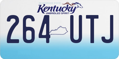 KY license plate 264UTJ