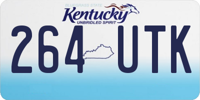 KY license plate 264UTK