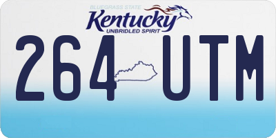 KY license plate 264UTM