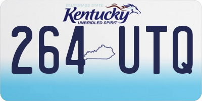 KY license plate 264UTQ
