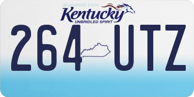 KY license plate 264UTZ