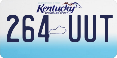 KY license plate 264UUT