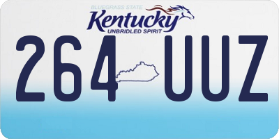 KY license plate 264UUZ