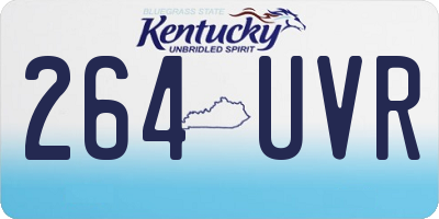 KY license plate 264UVR