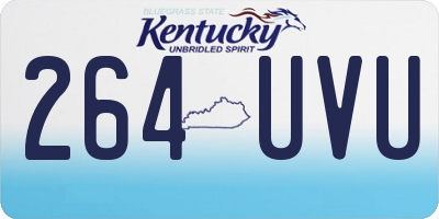 KY license plate 264UVU