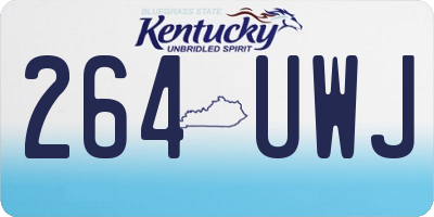 KY license plate 264UWJ