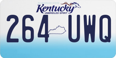 KY license plate 264UWQ