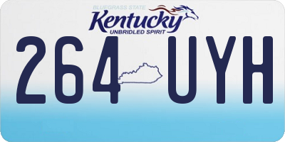 KY license plate 264UYH