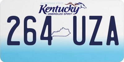 KY license plate 264UZA